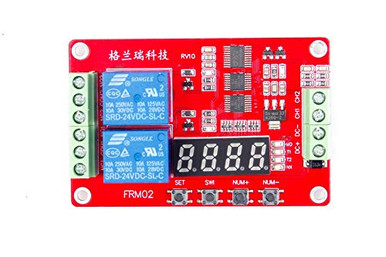 LIVISN Multifunctional DC 24 Volt 2 Channel Relay Board Programmable ...