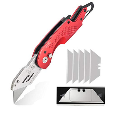 RoverTac Box Cutter Folding Utility Knife Set with Sharp and ...