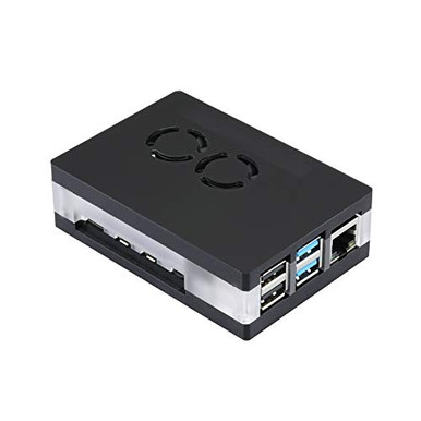 Raspberry Pi 4 Acrylic Case with Dual Cooling Fan Install by Magnet ...