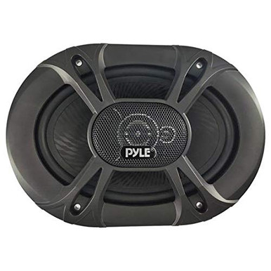 Lanzar DCT65.2 6.5" 2-Way Car Speakers - 180W Max, Coaxial, With Silk Dome Tweeters & Grills, Universal Replacement For Doors