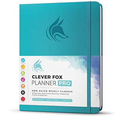 Clever Fox Planner PRO - Weekly & Monthly Life Planner To Increase Productivity Time Management And Hit Your Goals