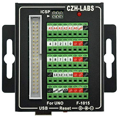 UNO Screw Terminal Block Breakout Module with Aluminum Enclosure for ...