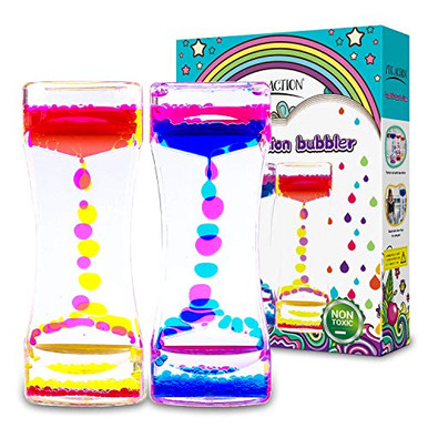 YUE Action Liquid Timer 2 Pack Liquid Motion Bubbler Timer for Caliming ...