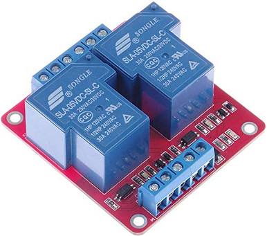 DC 5V SLA 5VDC SL C DC 5V AC 250V 30A Dual Relay Module 30A 2 Channel ...