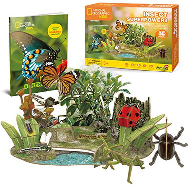Cubicfun National Geographic 3D Puzzle Insect Science Model for Kids ...