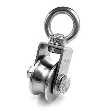 RHKING Pulley Wheel Heavy Duty Pulley Stainless Super Silent Detachable