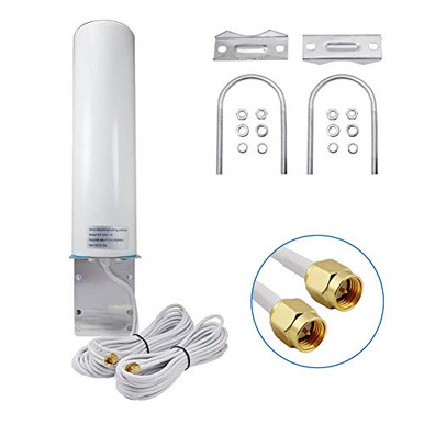 High Gain 10 12dBi Dual SMA Male 698 2700 MHz 3G 4G LTE Omni ...