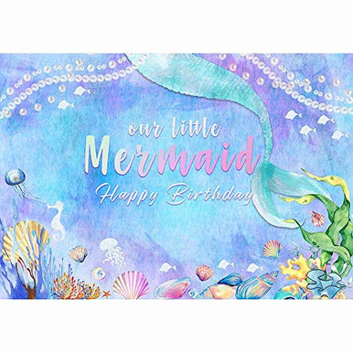 Allenjoy 7x5ft Under The Sea Mermaid Backdrop Our Little Princess ...