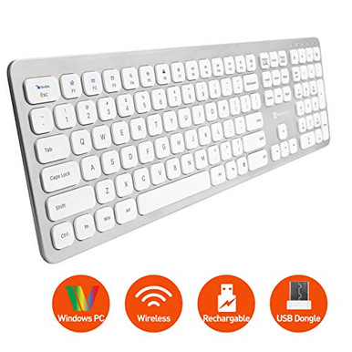 X9 Performance Slim 2 4G USB Wireless Keyboard for Laptop or Computer ...
