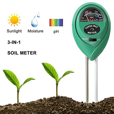 AOCOSO Soil Moisture Meter 3-in-1 Soil Tester Moisture pH Light Sensor ...