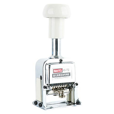 Auto Inking Machine YaeTek 7 Digit Automatic Numbering Machine Self Inking Number Stamp ...