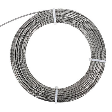 LEXININ 164 Feet X 1/8 Inch Stainless Steel Cable Wire Rope, 3mm Aircraft Cable For Deck Railing, DIY Balustrade, Clothesline, 7x7 Strands - View #5