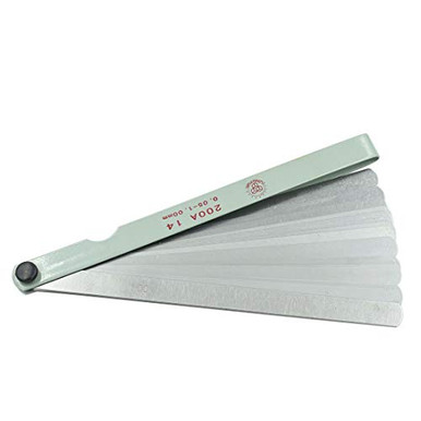 13 Blade Feeler Gauge 0.05mm-1mm Metric Ignition Spark Plug Component Gap Width