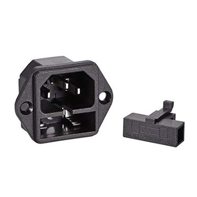 Sourcing Map C13 Panel Mount Power Socket - 250V 10A 3-Pin IEC Inlet, Pack Of 3