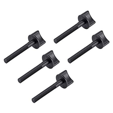 5 PCS M4 X 12mm Nylon Thumb Screws - Spade Handle, Metric Thread For RC Models & DIY Projects