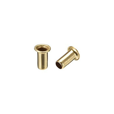 uxcell Hollow Rivet 4mm x 8mm Through Hole Copper Hollow Rivets ...