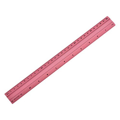 uxcell Aluminum Ruler 12 Inches Precision Bevel Edge Metal Ruler Metric ...