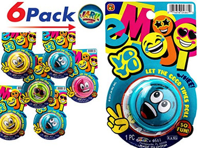 JA-RU Magic Emoji Yo-Yos for Kids Variety Party Pack 6 Units Assorted ...