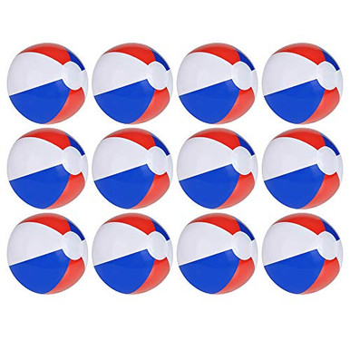 The Dreidel Company Patriotic Star Beach Balls Inflatables US Flag ...