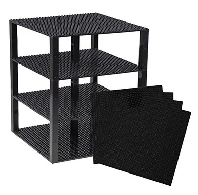 Stackable Black Base Plate Strictly Briks Classic Baseplates 10 x 10 Brik Tower 100 Compatible ...