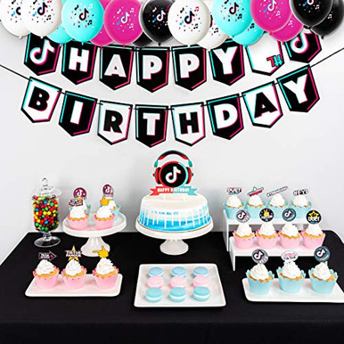 Tik Tok Party Supplies TikTok Birthday Party Decorations including ...