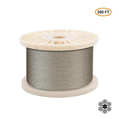 300FT 1/8 Stainless Steel Cable for Deck Cable Railing System,Premium