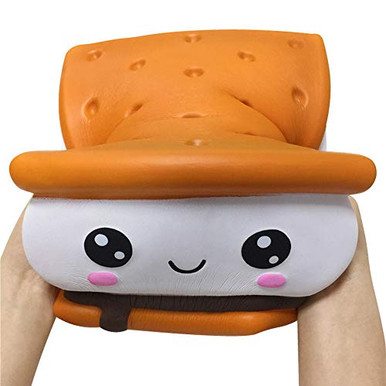 ACCOCO 8 inch Jumbo Squishy Toys Kawaii Cute Chocolate Smores Biscuit ...