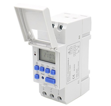 Baomain THC15A DC 24V Digital LCD Power Programmable Timer Time Switch ...
