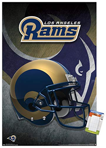 Trends International Poster Mount NFL Los Angeles Rams Helmet 22 375 x ...