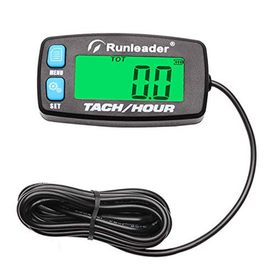 Digital Tachometer & Hour Meter For Chainsaws, Lawn Mowers, 2/4 Stroke Engines - Easy Install