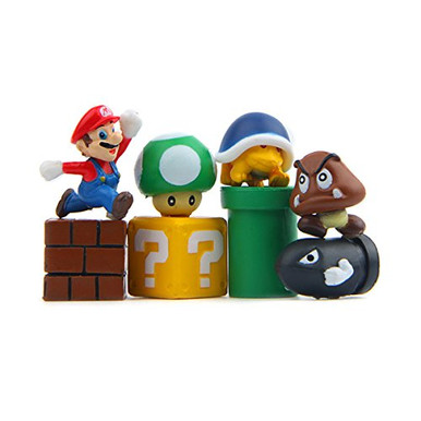 8 Piece Super Mario Bros Action Figures, Mini Super Mario Bros Figures ...