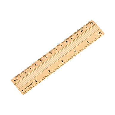 uxcell Aluminum Ruler 6 Inches Precision Bevel Edge Metal Ruler Metric ...
