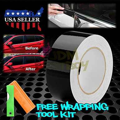 JDMBESTBOY Free Tool Kit Gloss Black Vinyl Wrap Kit for Black Out