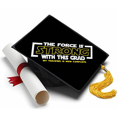 Knight Grad Topper Tassel Toppers The Force is Strong Grad Cap Decorate Your Grad Cap Star ...