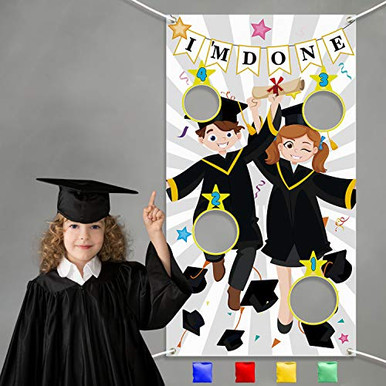 WATINC Graduation Toss Game with 4 Bean Bags Graduation Party Game for ...