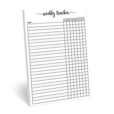 321Done Weekly Tracker Notepad 50 Sheets 5 5 x 8 5 Habit Tracking Days ...