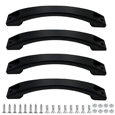 Anndason 4-Piece Kayak Side Carry Handles With Bungee & Drip Rings - Boat Canoe Mounting Hardware Kit