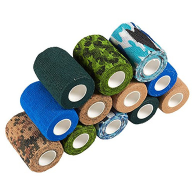 Juvale Self Adherent Wrap - 24 Pack Of Cohesive Bandage Edical Vet