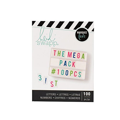 Heidi Swapp LightBox Glow Collection Mega Pack Alphabet, Bleu, 314006