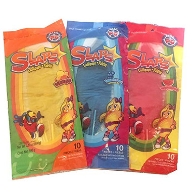 Ice Tea Slaps Slaps Paletas Lollipops Mango Sandia Watermelon and Tamarindo Azul ...