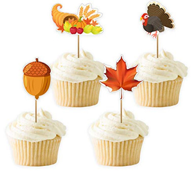 Thanksgiving Turkey Food Picks Appetizers Toothpicks Sticks Cupcake ...