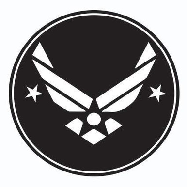 OTA STICKER Bumper BlackWhite Wings AIR Force Star Circle2PACK Military ...