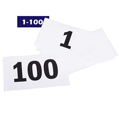 Azarxis Running Bib Competitor Numbers with Safety Pins Running Numbers ...