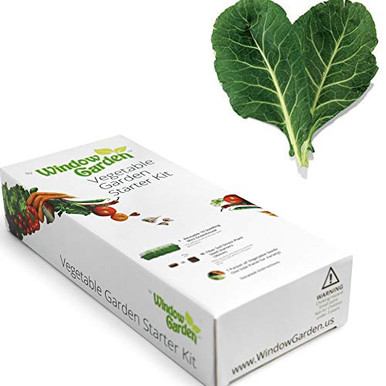 Window Garden Collard Greens Vegetable Starter Kit Grow Your Own Food ...
