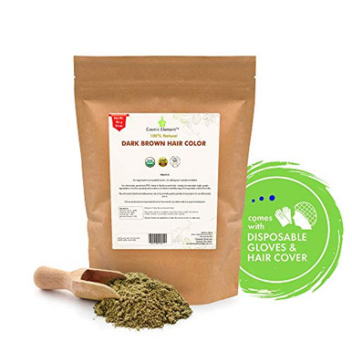 Dark Brown Hair Color Powder, Hair Color Powder Natural Hair Dye, Vegan ...