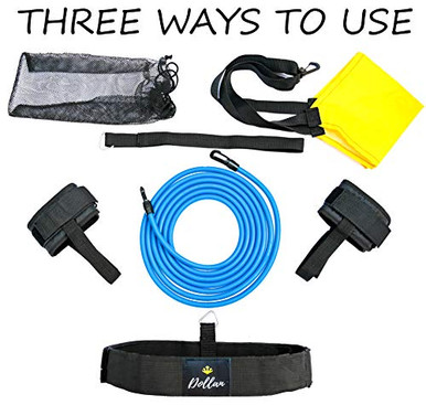 Loop Swim Dollan Swim Tether Stationary Swimming kit, 3in1 Swim Training Belt ...