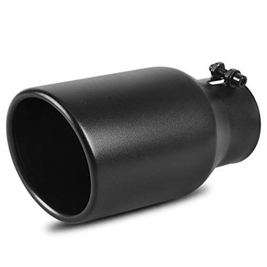 AUTOSAVER88 3 Inch Inlet Black Exhaust Tip, 3 x 4.5 x 9 Black Paint ...