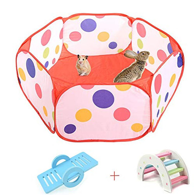 Tfwadmx Hamster Foldable Exercise Playpen, Guinea Pig Playpen, Indoor