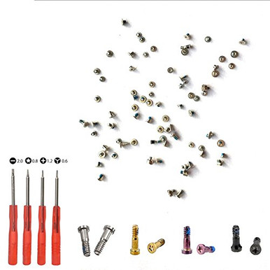 E-REPAIR Full Screw Set Replacment with Bottom Pentalobe Screws for