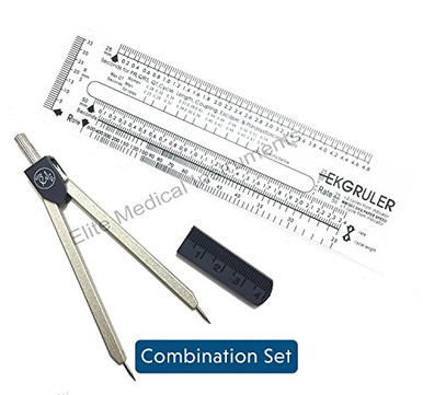 EMI Basix EKG Caliper and EKG Ruler Combination Set EKR-203 ...